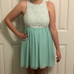 Lace and Mint colored Dress